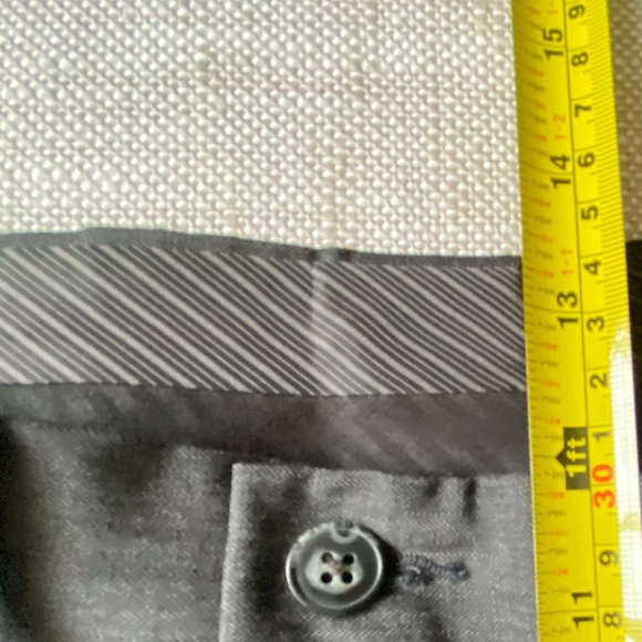 Calvin Klein Mens Dark Grey Flat Front 34X31 Lightweight Office Work Dress Pant - Picture 11 of 11